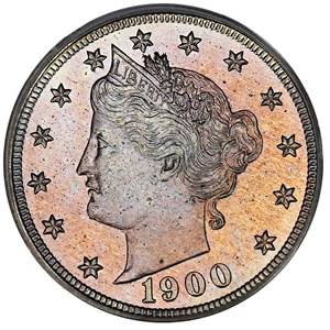 image for: 1900 5c PCGS/CAC Proof 65