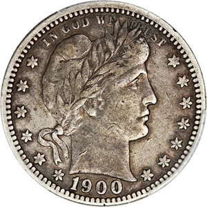 image for: 1900-O 25c PCGS VF25