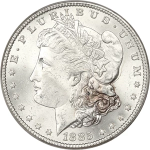 image for: 1885 $1 PCGS MS64