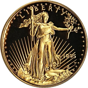 image for: 1995-W Gold Eagle $5 PCGS Proof 69 DCAM