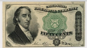 image for: FR. 1379 50c Fractional Currency PMG Choice Unc 63