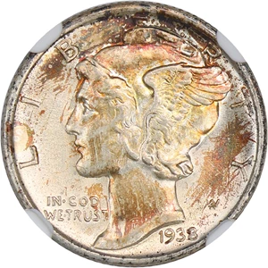 image for: 1938-S 10c NGC MS64