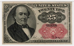 image for: FR. 1309 Bust of Robert Walker 25c Fractional Currency PMG Gem Unc 65 (EPQ)