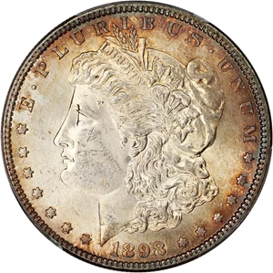 image for: 1898 $1 PCGS MS64