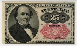 image for: FR. 1309 Bust of Robert Walker 25c Fractional Currency PMG Choice Unc 63 (EPQ)