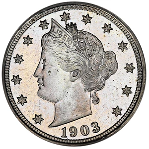 image for: 1903 5c PCGS Proof 65