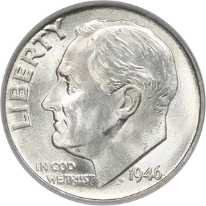 image for: 1946 10c PCGS MS66