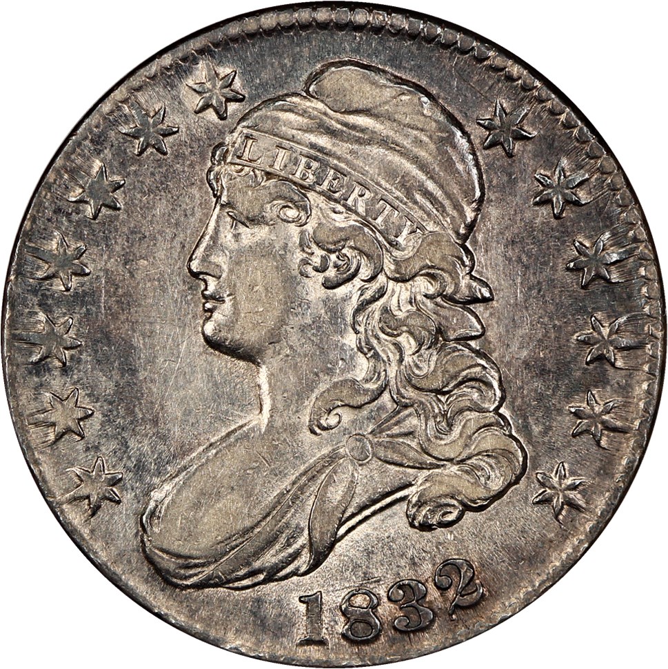 image for: 1832 50c NGC XF45 (Large Letters, O-101A)