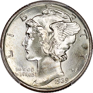 image for: 1939 10c PCGS MS68 FB
