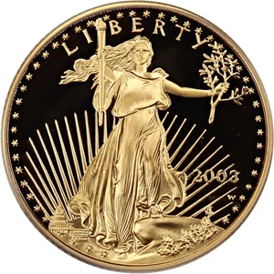 image for: 2003-W Gold Eagle $10 PCGS Proof 69 DCAM