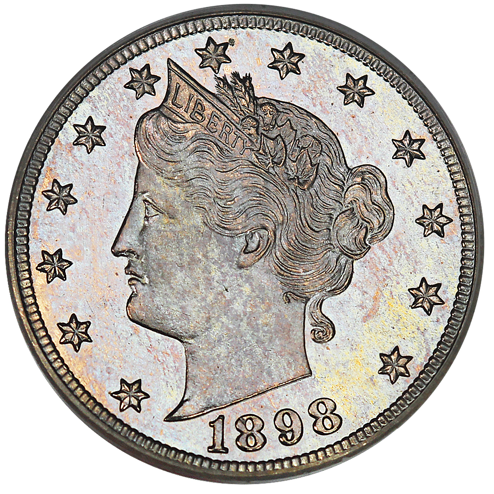 image for: 1898 5c PCGS/CAC Proof 65 CAM