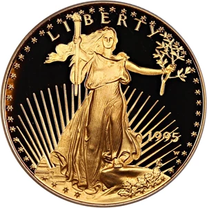 image for: 1995-W Gold Eagle $25 PCGS Proof 69 DCAM