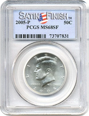 image for: 2005-P 50c Satin Finish PCGS MS68