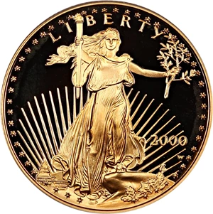 image for: 2000-W Gold Eagle $25 PCGS Proof 69 DCAM