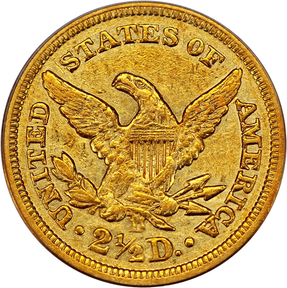 image for: 1842-D $2 1/2 PCGS XF45