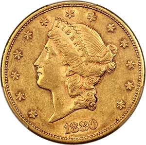 image for: 1880-S $20 PCGS XF Details (Cleaned)