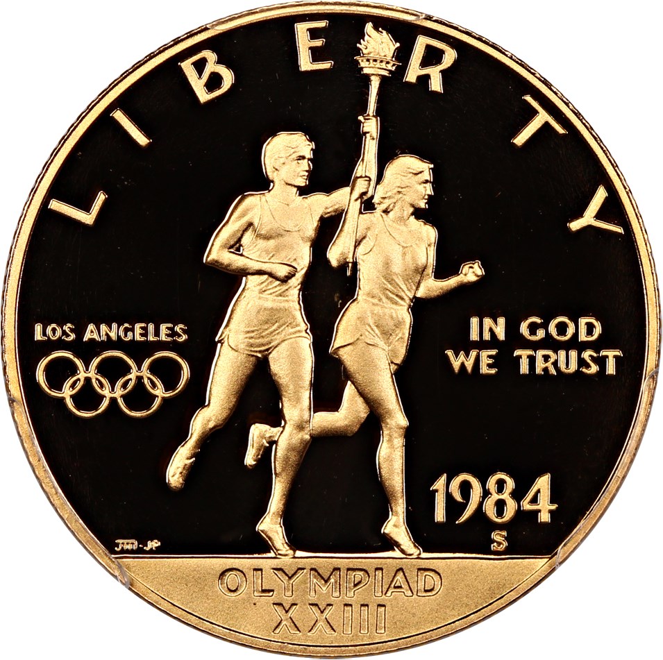 image for: 1984-S Olympic $10 PCGS Proof 69 DCAM