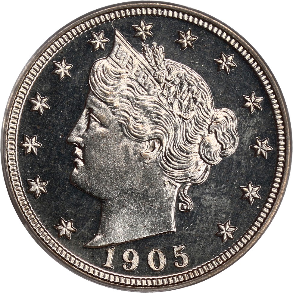 image for: 1905 5c PCGS/CAC Proof 65
