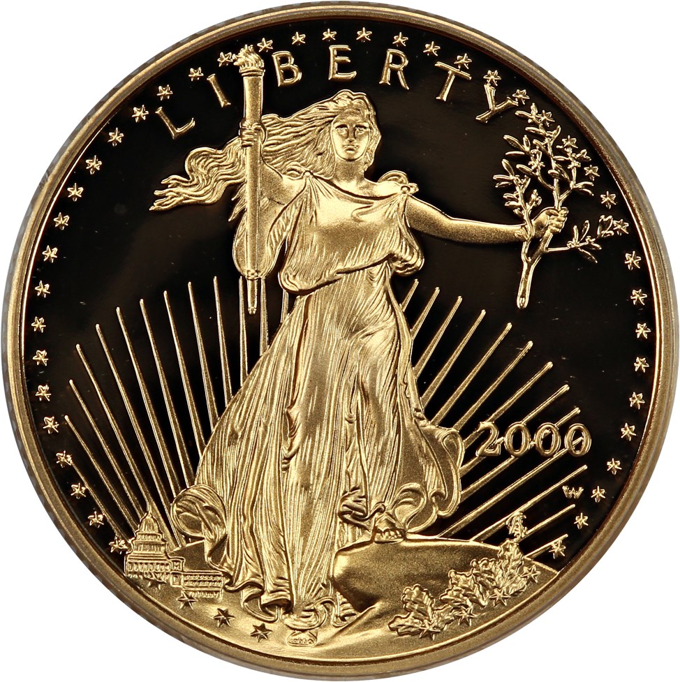 image for: 2000-W Gold Eagle $10 PCGS Proof 69 DCAM