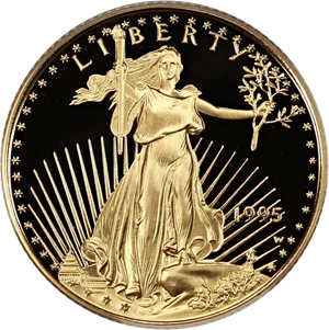 image for: 1995-W Gold Eagle $10 PCGS Proof 69 DCAM