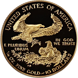 image for: 1997-W Gold Eagle $10 PCGS Proof 69 DCAM