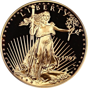 image for: 1997-W Gold Eagle $25 PCGS Proof 69 DCAM