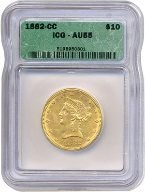 image for: 1882-CC $10 ICG AU55