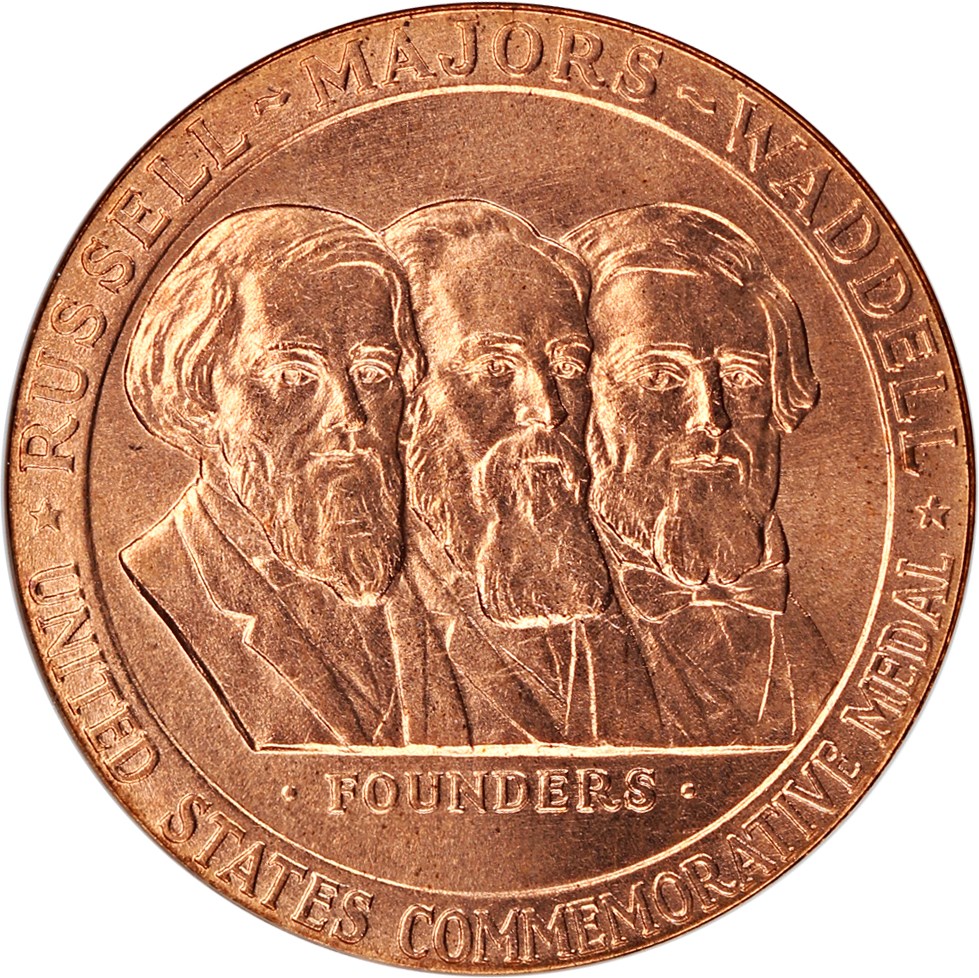 image for: 1960 Pony Express, Official, Bronze SC$1 NGC MS64 RD (HK-583)