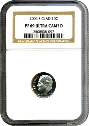 image for: 2004-S 10c NGC Proof 69 UCameo