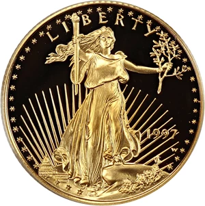 image for: 1997-W Gold Eagle $10 PCGS Proof 69 DCAM