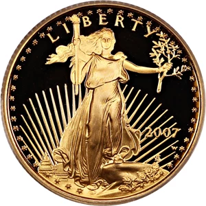 image for: 2007-W Gold Eagle $10 PCGS Proof 69 DCAM (First Strike)