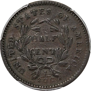 image for: 1794 1/2c PCGS VF30 (C-4a, Small Edge Letters)