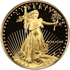 image for: 1989-P Gold Eagle $10 PCGS Proof 69 DCAM