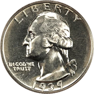 image for: 1939 25c PCGS Proof 65