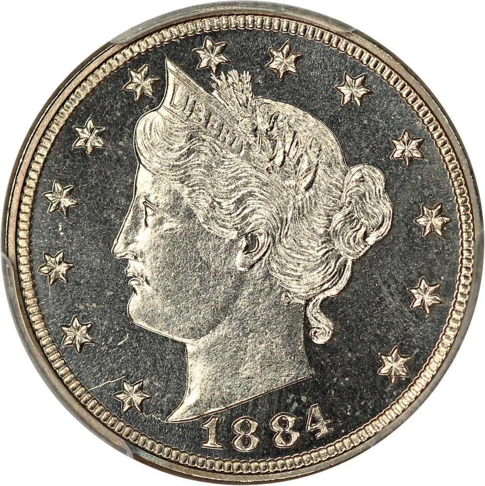 image for: 1884 5c PCGS/CAC Proof 66 CAM