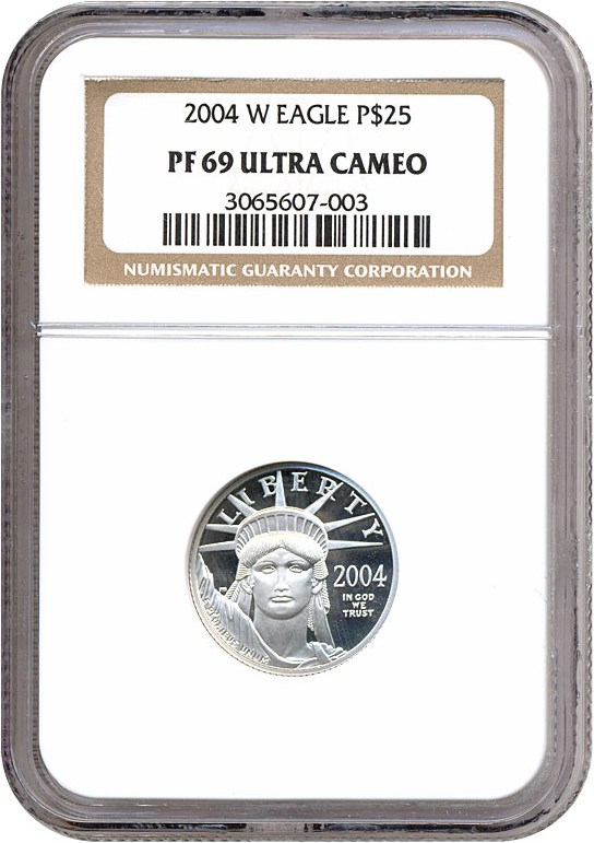 image for: 2004-W $25 Platinum Eagle NGC Proof 69 UCameo