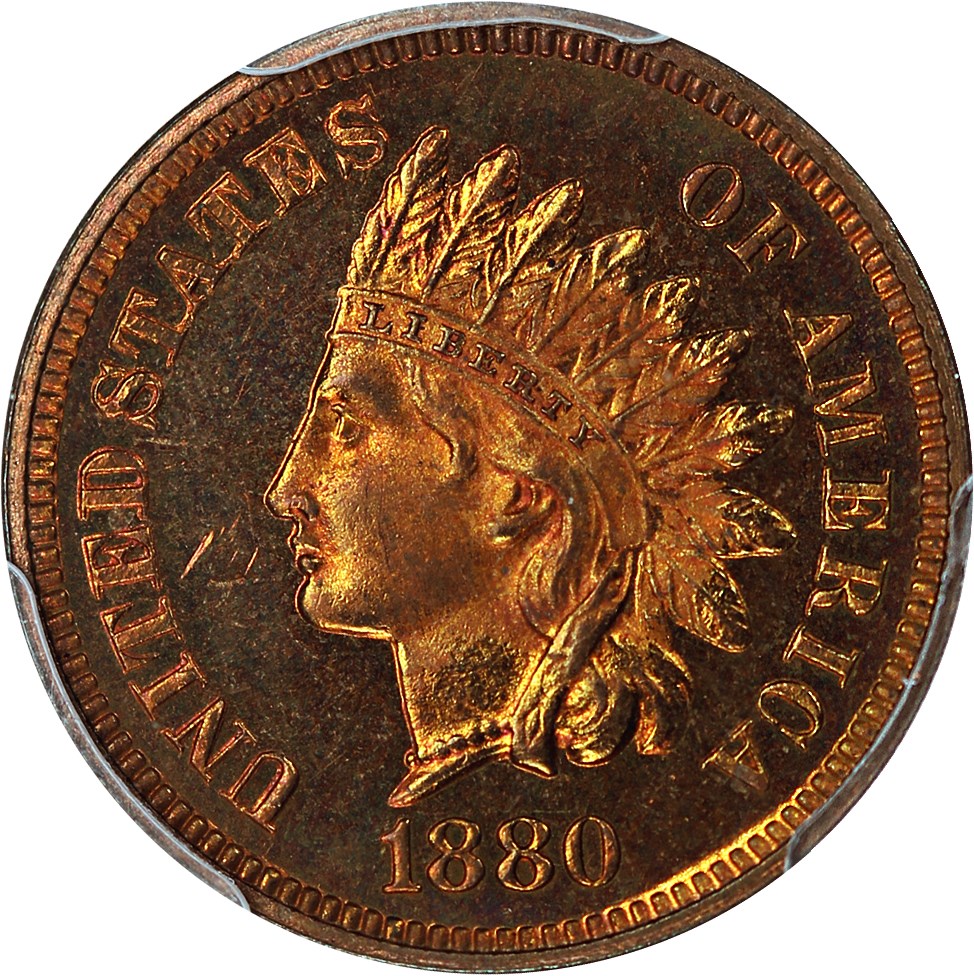 image for: 1880 1c PCGS Proof 65 RD