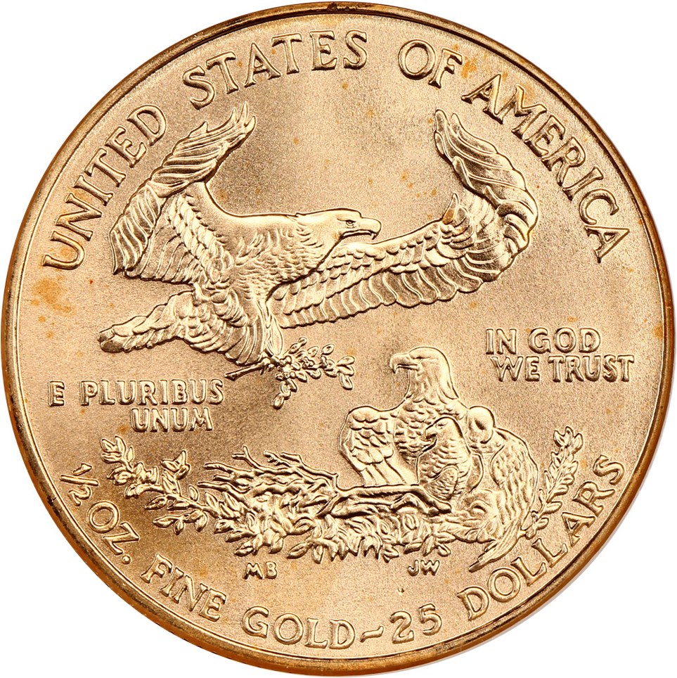 image for: 2000 Gold Eagle $25 NGC MS69