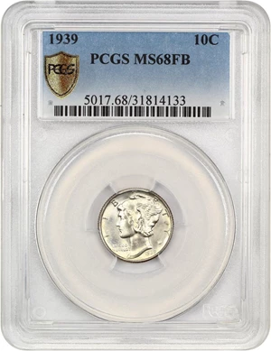 image for: 1939 10c PCGS MS68 FB