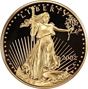image for: 2002-W Gold Eagle $10 PCGS Proof 69 DCAM