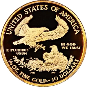 image for: 2012-W Gold Eagle $10 PCGS Proof 69 DCAM