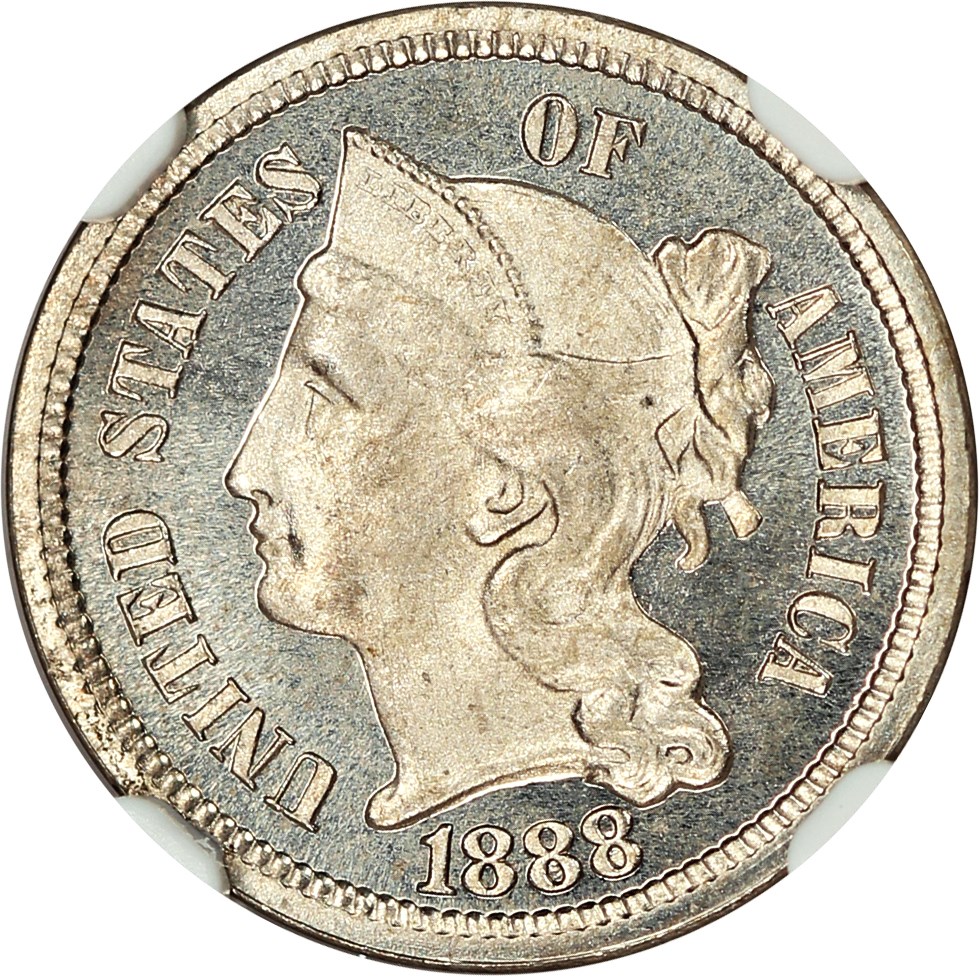 image for: 1888 3cN NGC/CAC Proof 64 CAM