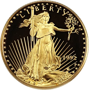 image for: 1992-P Gold Eagle $10 PCGS Proof 69 DCAM