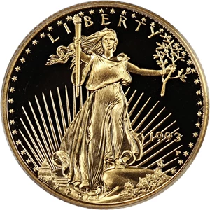 image for: 1993-P Gold Eagle $10 PCGS Proof 69 DCAM