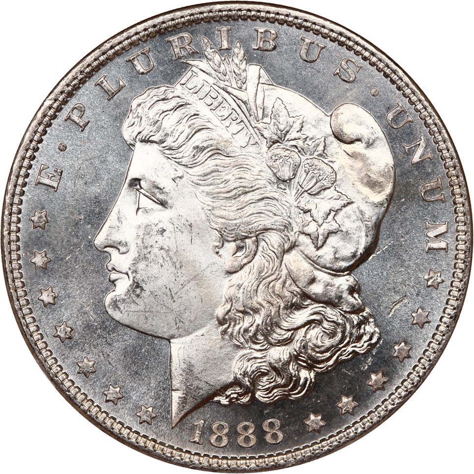 image for: 1888 $1 NGC MS65 DMPL ex: Binion Collection