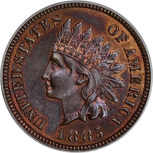 image for: 1885 1c PCGS MS65 RB