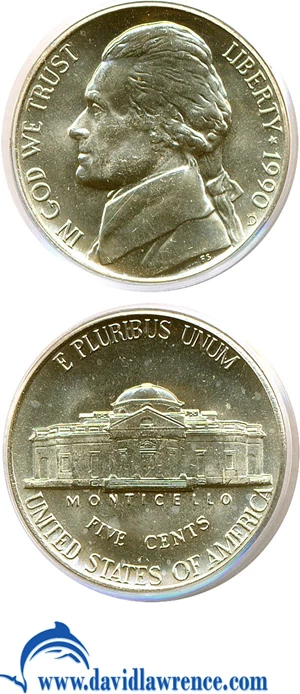 image for: 1990-D 5c PCGS MS66 FS