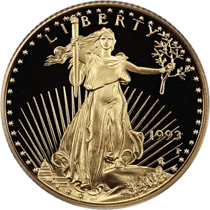 image for: 1993-P Gold Eagle $10 PCGS Proof 69 DCAM
