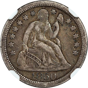 image for: 1850-O 10c NGC VF20