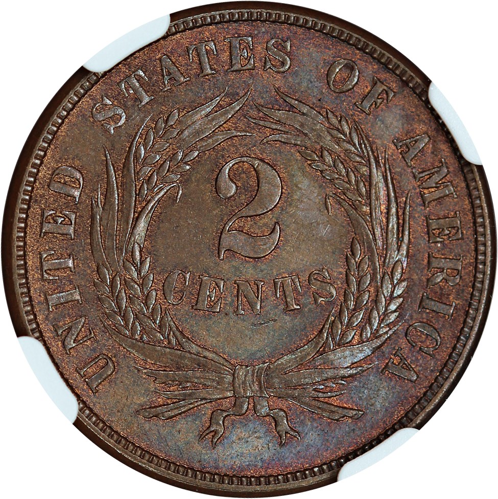 1865 2 Penny Piece Values Prices The Greysheet